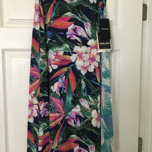 Chiara Boni La Petite Robe Maxi Skirt, Size 8, Paradise Bird print